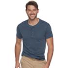 Men's Sonoma Goods For Life&trade; Classic-fit Supersoft Henley, Size: Medium, Blue