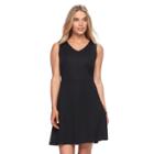 Women's Apt. 9&reg; Ponte Fit & Flare Dress, Size: Large, Black
