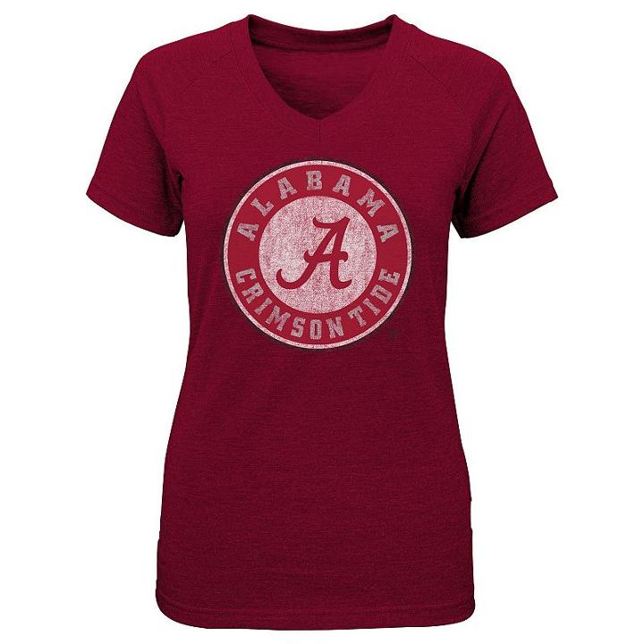 Girls 4-6x Alabama Crimson Tide Medallion Tee, Size: M(5/6), Multicolor