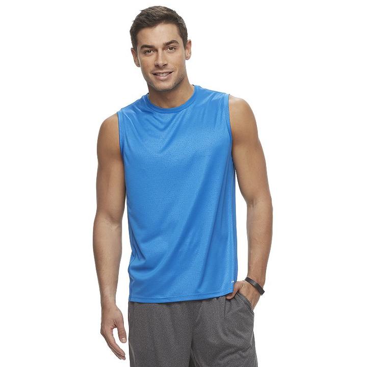 Big & Tall Tek Gear&reg; Dry Tek Sleeveless Tee, Men's, Size: 3xl Tall, Med Blue