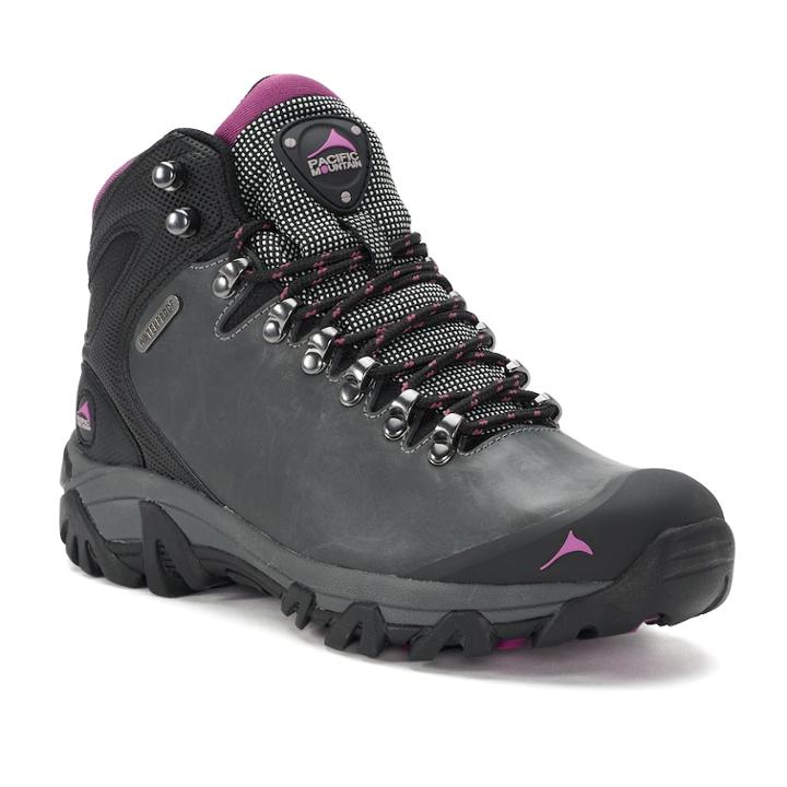 Pacific Mountain Elbert Women's Waterproof Hiking Boots, Size: Medium (7), Grey