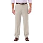 Men's Haggar Expandomatic Stretch Classic-fit Casual Pants, Size: 32x30, Natural