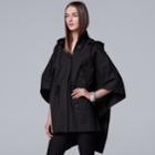 Women's Simply Vera Vera Wang Cape Jacket, Size: Medium, Black