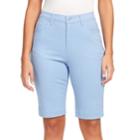 Women's Gloria Vanderbilt Amanda Bermuda Jean Shorts, Size: 6, Blue