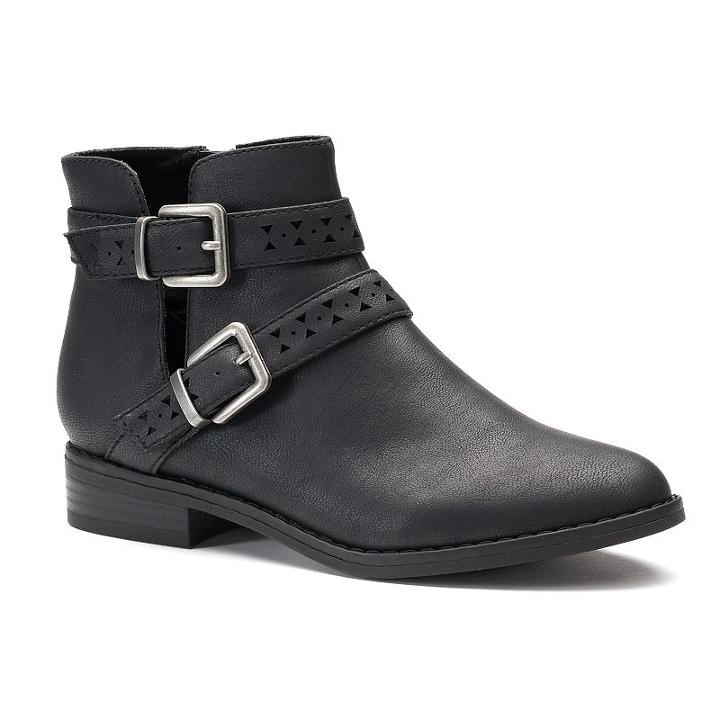 Unleashed By Rocket Dog Maddie Women's Ankle Boots, Size: Medium (7), Black