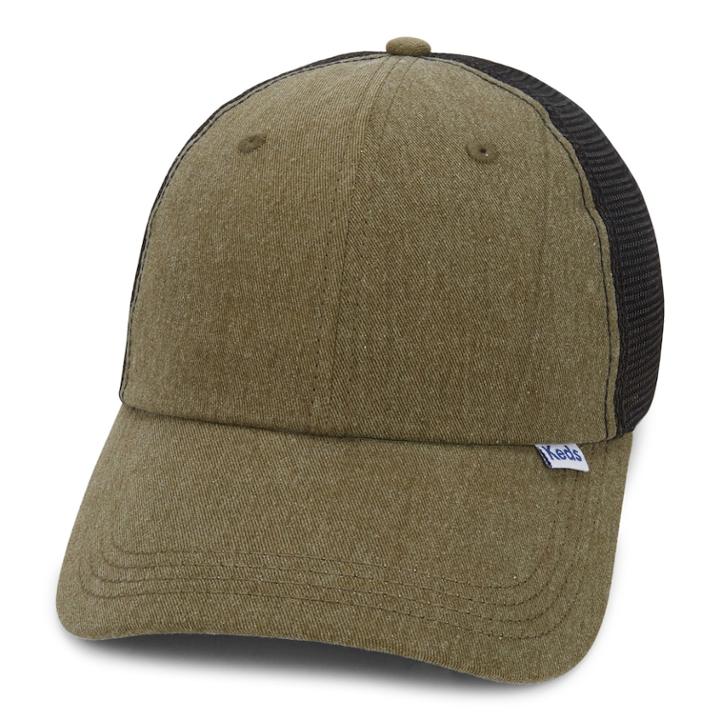 Women's Keds Pigment-dyed Mesh Back Baseball Cap, Green