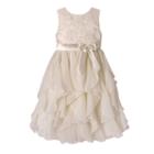 Girls 7-12 American Princess Embroidered Bodice Corkscrew Dress, Girl's, Size: 12, White Oth