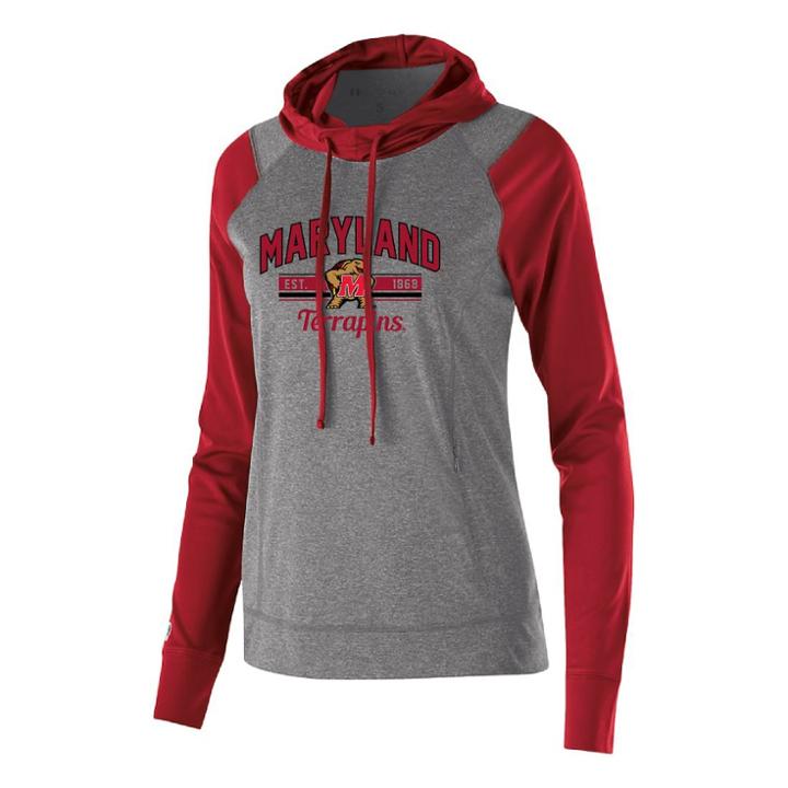 Women's Maryland Terrapins Echo Hoodie, Size: Xxl, Med Red