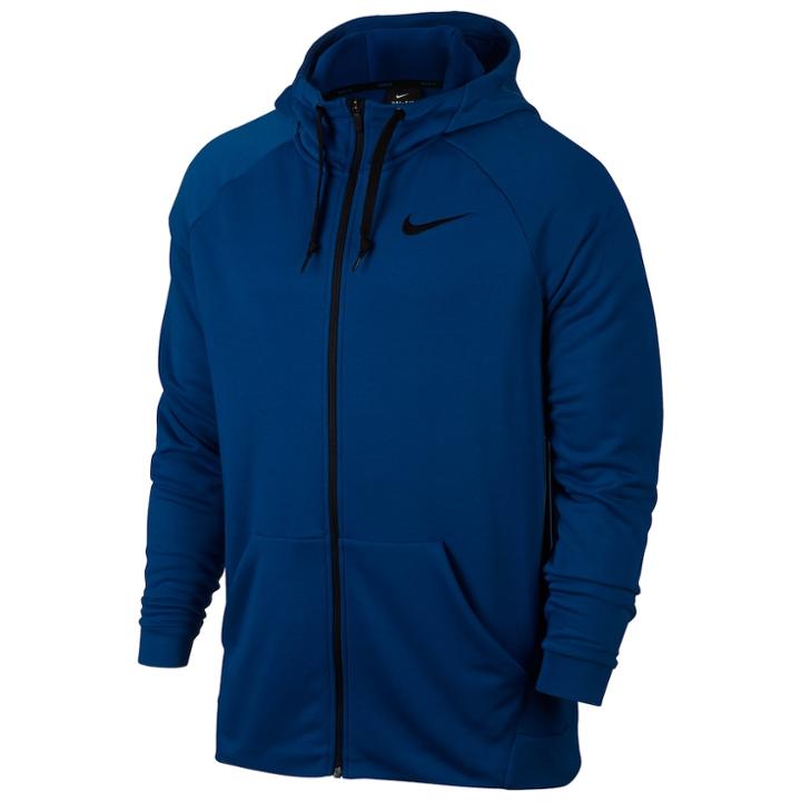 Big & Tall Nike Modern-fit Dri-fit Zip-front Training Hoodie, Men's, Size: Xxl Tall, Brt Blue