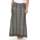 Plus Size French Laundry Printed Maxi Skirt, Women's, Size: 2xl, Brown Over