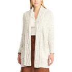 Women's Chaps Cotton-blend Shawl Cardigan, Size: Small, Grey