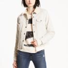 Women's Levi's&reg; Sherpa-lined Trucker Jacket, Size: Large, White Oth