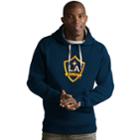 Men's Antigua Los Angeles Galaxy Victory Logo Hoodie, Size: Xl, Blue (navy)
