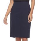 Women's Apt. 9&reg; Torie Pencil Skirt, Size: 6, Blue (navy)