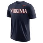 Men's Nike Virginia Cavaliers Wordmark Tee, Size: Xxl, Blue (navy)