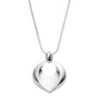 Dana Buchman Polished Marquise Pendant Necklace, Women's, Silver