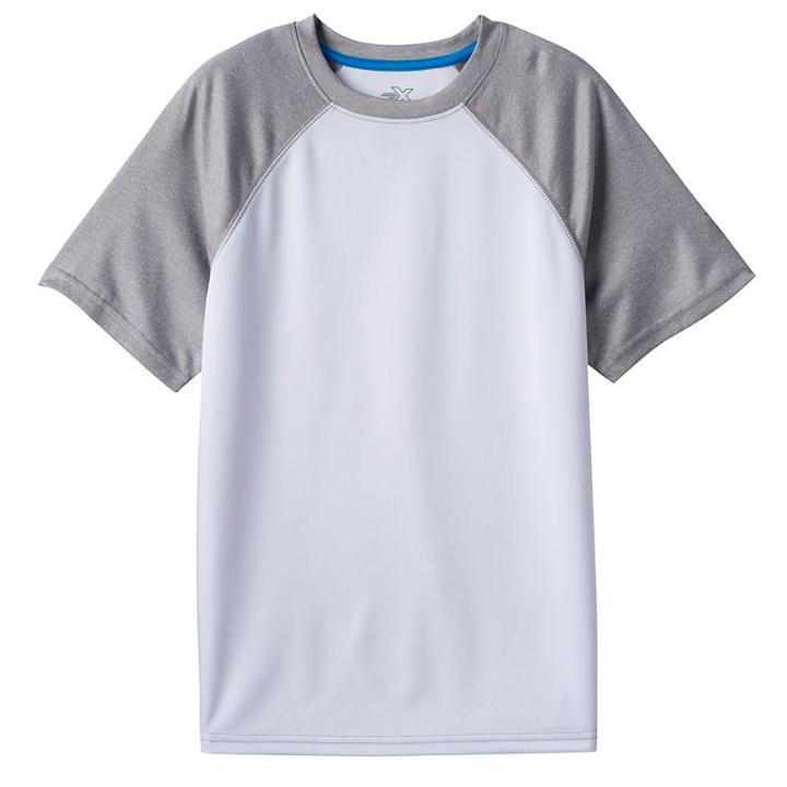 Boys 8-20 Zeroxposur Raglan Performance Tee, Boy's, Size: Medium, White