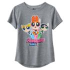 Girls 7-16 Powerpuff Girls Bubbles, Blossom & Buttercup Graphic Tee, Girl's, Size: Large, Med Grey