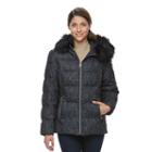 Women's Zeroxposur Powder Hooded Puffer Jacket, Size: Large, Grey (charcoal)