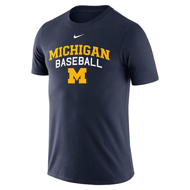 Men's Nike Michigan Wolverines Baseball Tee, Size: Medium, Ovrfl Oth