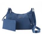 Women's Baggallini Slim Hobo Crossbody Bag With Rfid Blocking Pouch, Med Blue