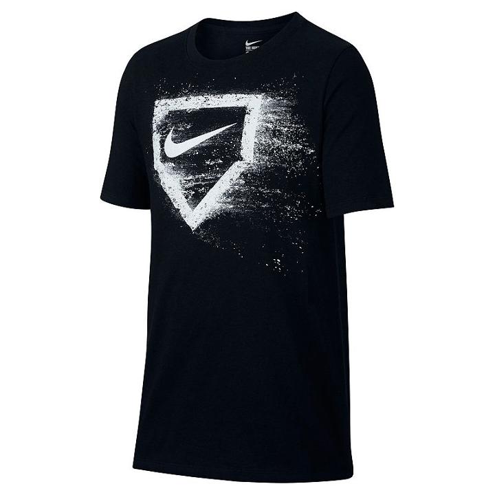 Boys 8-20 Nike Baseball Plate Tee, Boy's, Size: Large, Grey (charcoal)