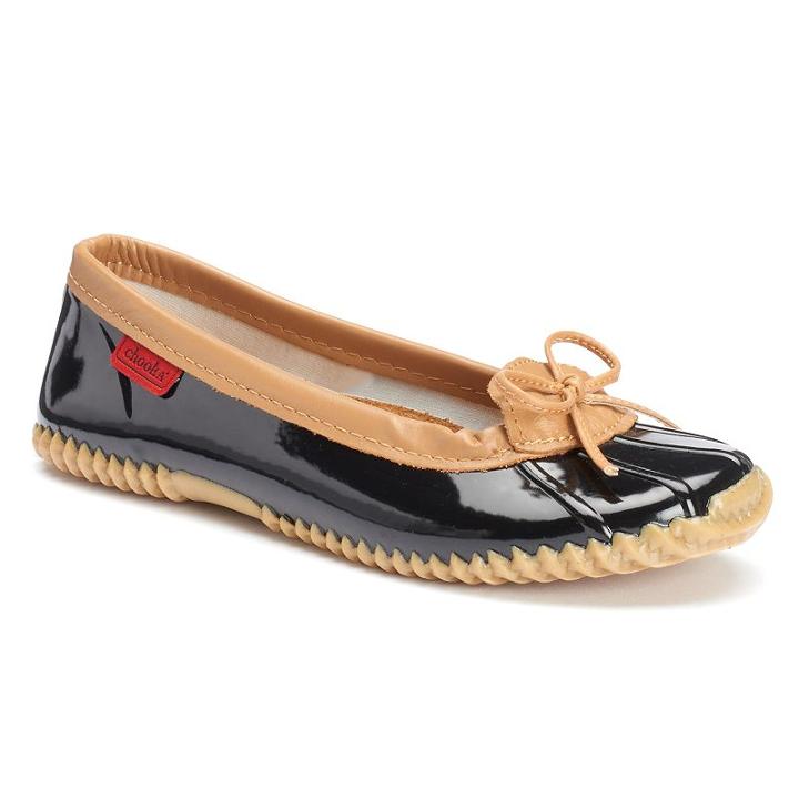 Chooka Women's Duck Skimmer Water-resistant Rain Shoes, Size: 11, Black