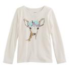 Girls 4-12 Sonoma Goods For Life&trade; Embellished Long-sleeve Knit Tee, Size: 6x, Lt Beige