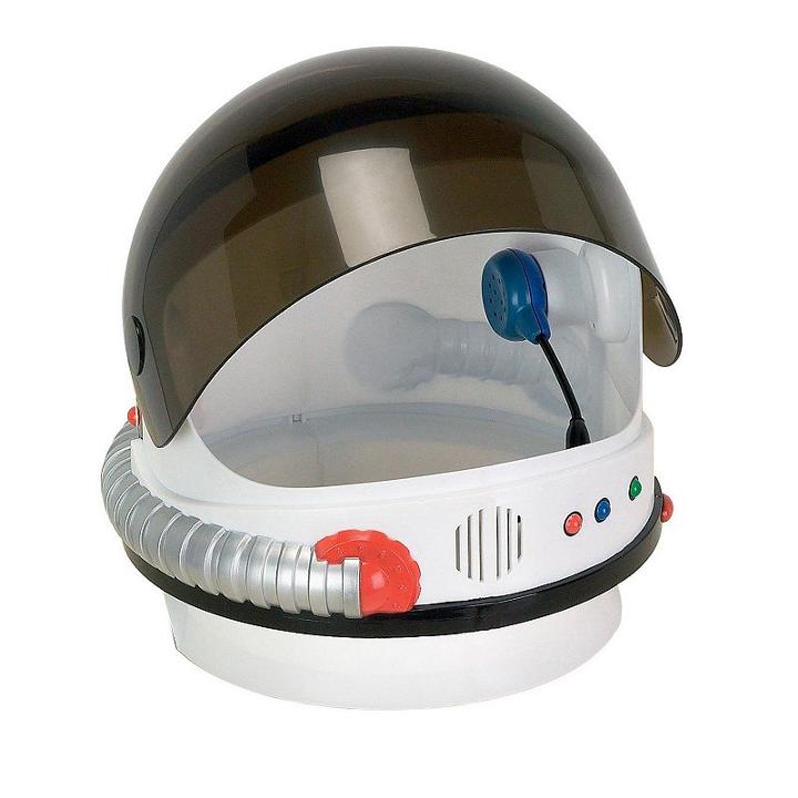 Junior Astronaut Costume Helmet - Kids, Boy's, White