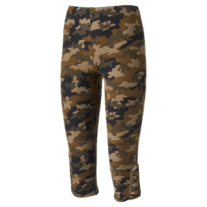 Juniors' Eye Candy Print Strappy Capri Leggings, Girl's, Size: Small, Green Oth