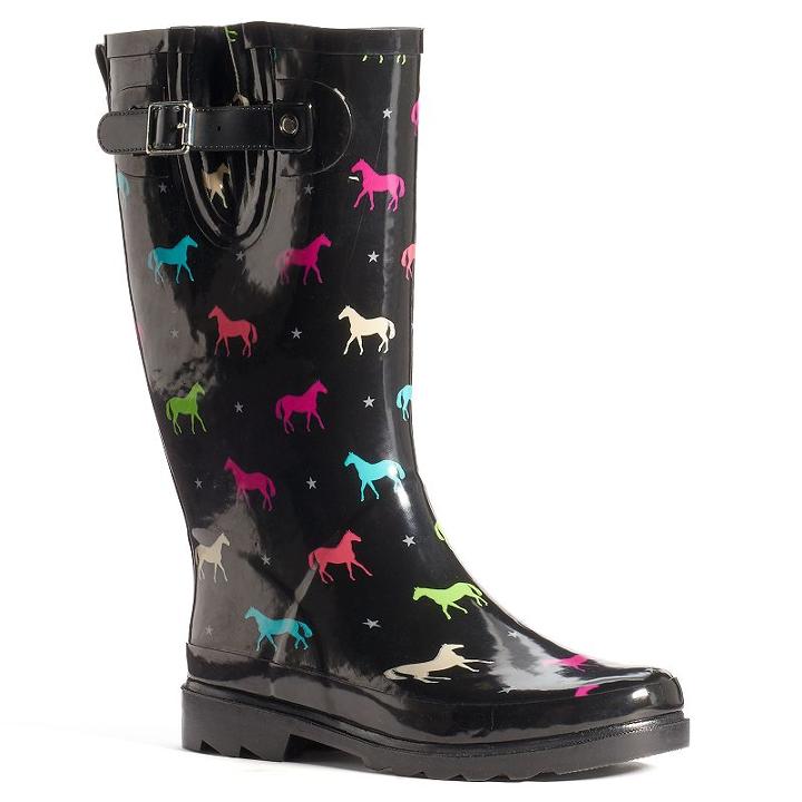 Western Chief Women's Mid-calf Water-resistant Rain Boots, Size: 10, Ovrfl Oth