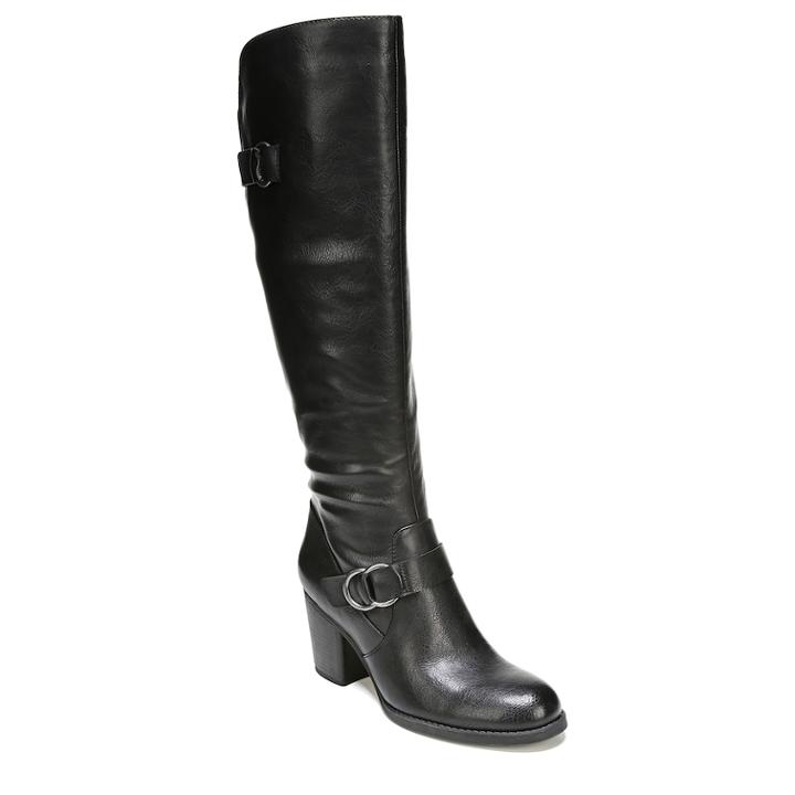 Naturalsoul By Naturalizer Trish Women's Riding Boots, Size: Medium (10), Black
