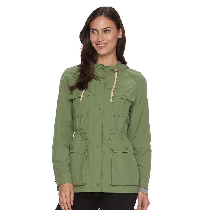 Women's Woolrich Lightweight Parka, Size: Medium, Med Green