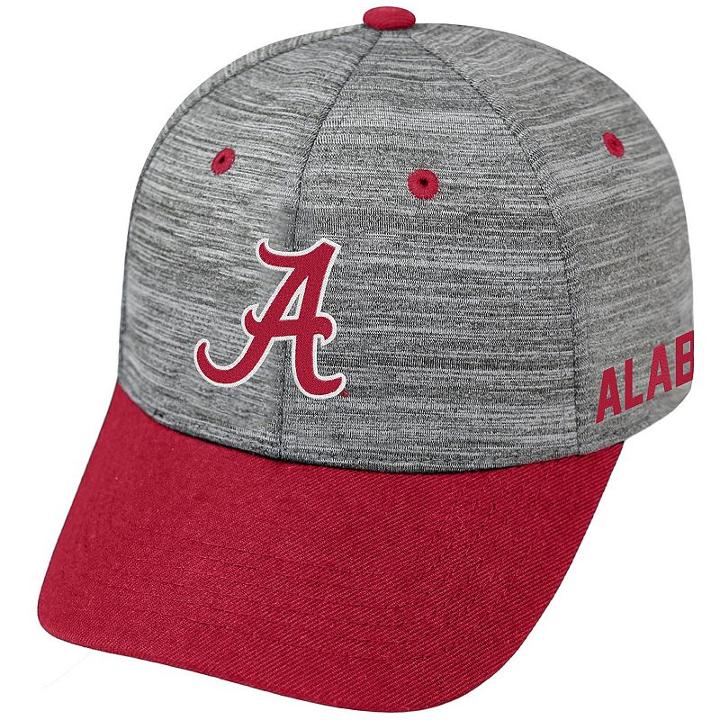 Adult Alabama Crimson Tide Backstop Snapback Cap, Men's, Med Grey