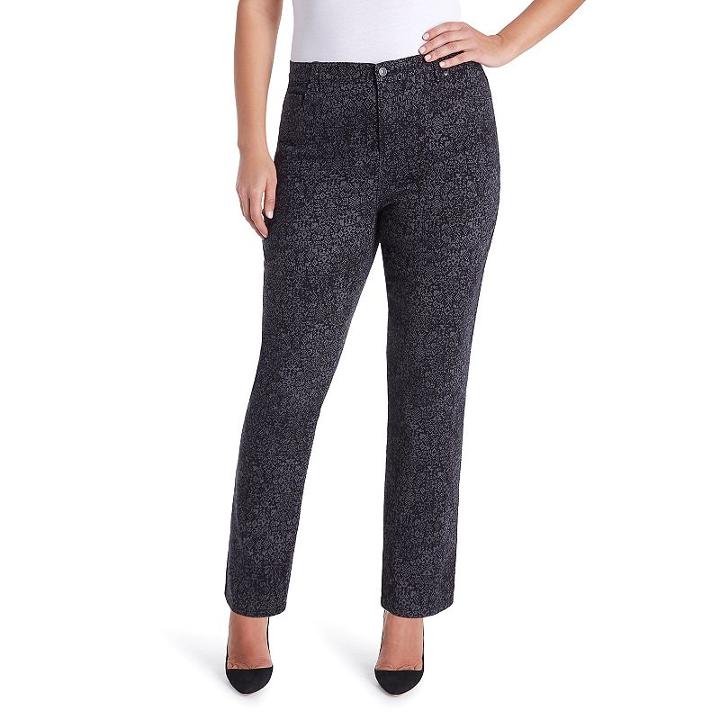 Plus Size Gloria Vanderbilt Amanda Classic Tapered Jeans, Women's, Size: 22w Short, Black