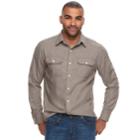 Men's Sonoma Goods For Life&trade; Modern-fit Button-down Utility Shirt, Size: Large, Brown