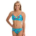 Women's Dolfin Strappy 2-piece Bikini Set, Size: Large, Dark Grey