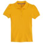 Girls 4-20 & Plus Size French Toast School Uniform Stretch Pique Polo Shirt, Girl's, Size: 14-16 Plus, Gold