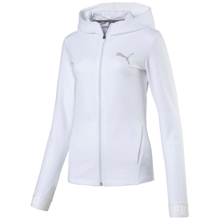 Women's Puma Urban Sports Zip-up Hoodie, Size: Medium, White