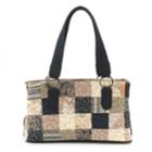 Donna Sharp Reese Quilted Patchwork Satchel, Women's, Monaco