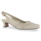 Easy Street Stunning Women's Slingback High Heels, Size: Medium (6.5), Beige