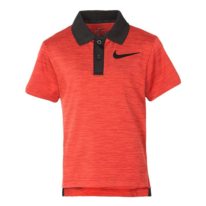 Boys 4-7 Nike Dri-fit Cross Dyed Heathered Polo, Size: 4, Red