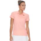 Women's Nike Short Sleeve Golf Polo, Size: Small, Pink