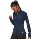 Women's Fila Sport&reg; Print Thumb Hole Zip-up Jacket, Size: Xs, Dark Blue