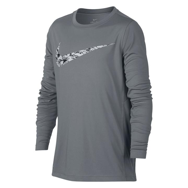 Boys 8-20 Nike Swoosh Legacy Tee, Size: Medium, Grey Other
