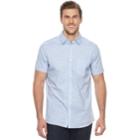 Big & Tall Apt. 9&reg; Premier Flex Plaid Modern-fit Stretch Woven Button-down Shirt, Men's, Size: 4xb, Med Blue