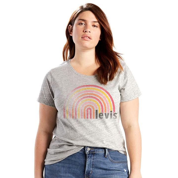 Plus Size Levi's Perfect Tee, Women's, Size: 1xl, Grey
