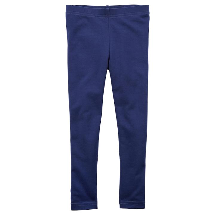 Girls 4-8 Carter's Solid Leggings, Size: 7, Blue