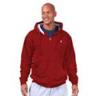 Big & Tall Champion Full-zip Fleece Hoodie, Men's, Size: Xl Tall, Light Red