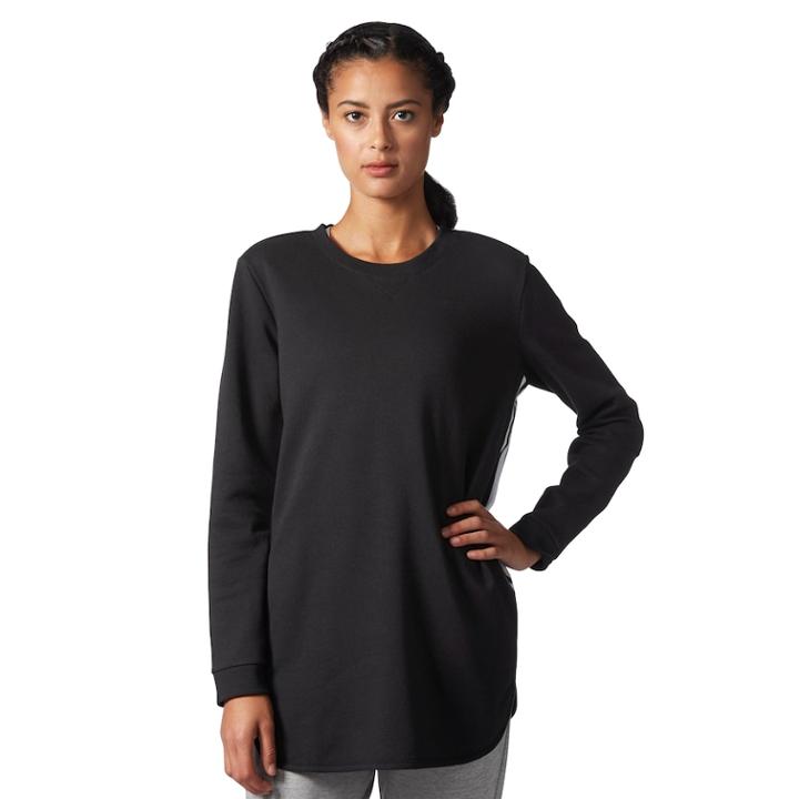 Women's Adidas Solid Layering Top, Size: Xs, Black